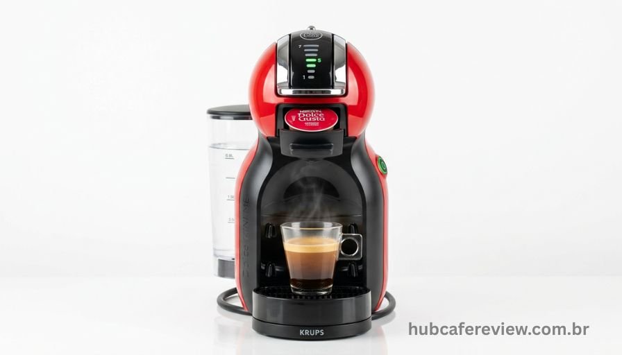 Dolce Gusto Mini Me cafeteira compacta 
de cápsulas com design colorido e moderno