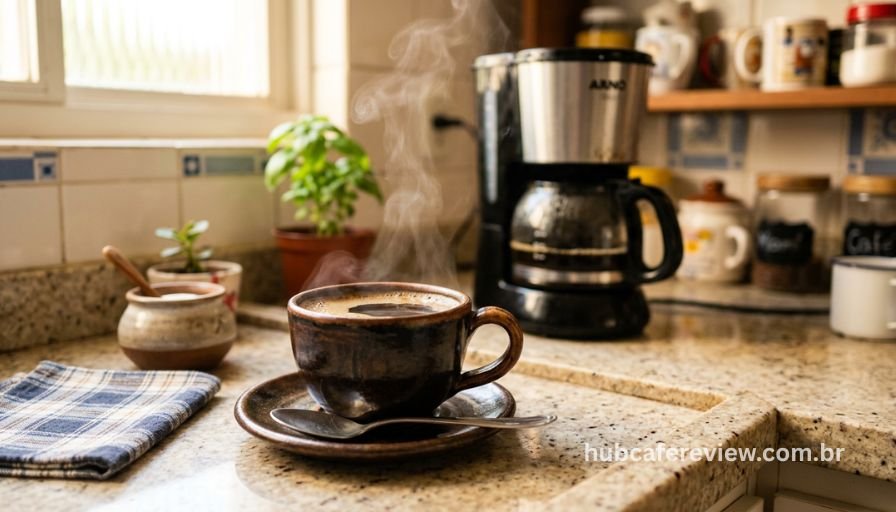 Conclusão

As cafeteiras compactas provam que tamanho não é documento quando o assunto é qualidade de café. Com tantas opções disponíveis no mercado brasileiro, é possível encontrar o modelo ideal para cada estilo de vida, orçamento e preferência de sabor.

Seja você um fã do espresso intenso, do café coado tradicional ou das bebidas especiais, existe uma cafeteira pequena perfeita para o seu cantinho. O importante é avaliar suas necessidades com cuidado e investir em um produto de qualidade que vai durar por muitos anos.

Agora que você já conhece as melhores opções, é hora de escolher a sua e começar a aproveitar um café delicioso todos os dias, sem ocupar espaço desnecessário na sua cozinha!